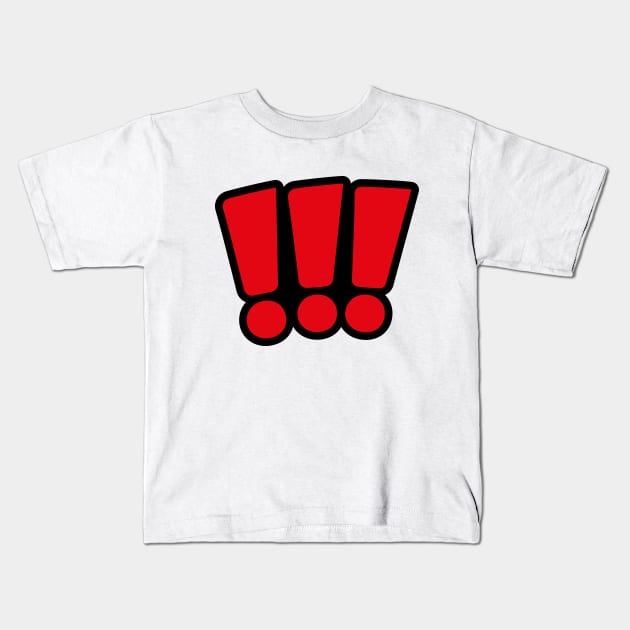 Exclamation Points !!! Kids T-Shirt by GraphicBazaar